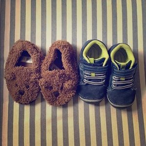 EUC Stride Rite sneakers with free GAP slippers!